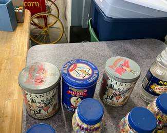 Assorted Planters Mr Peanut Tins