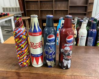 Aluminum Collectible Pepsi Bottles