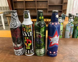 Aluminum Collectible Mountain Dew Bottles