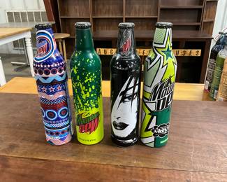 Aluminum Collectible Mountain Dew Bottles