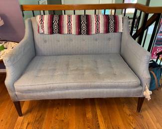 1950s love seat  needs TLC but has a great foundation