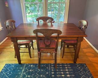 Pottery Barn table with 4 chairs