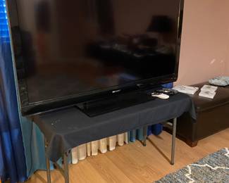 Large screen TV 60 inch sharp “not smart” Great with Amazon fire stick or Roku