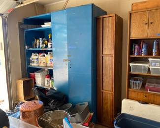 Heavy duty and tall, metal garage storage cabinets