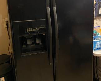 Black whirlpool, double door refrigerator