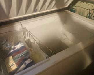 working chest freezer in basement.  bring help to move. Thanks