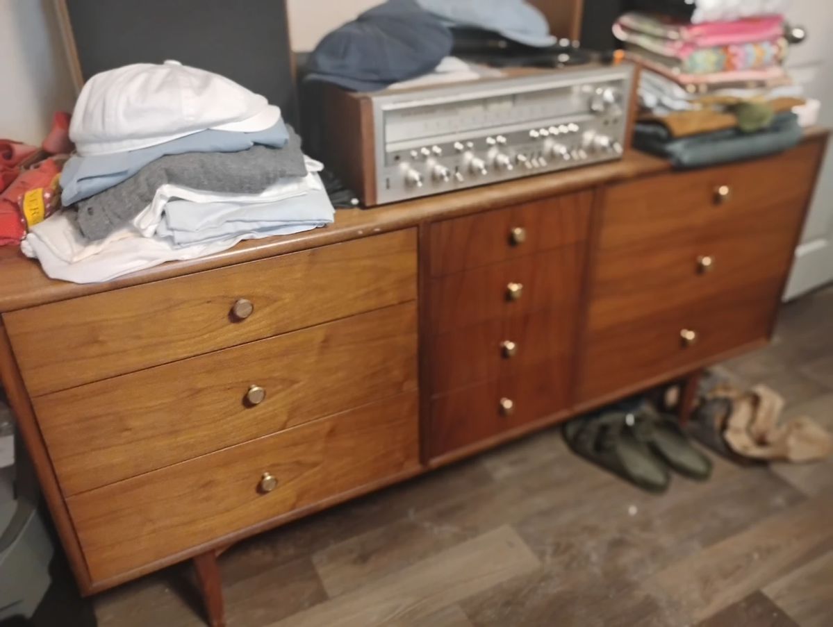 Mid Century Teak Credenza solid wood..not veneer