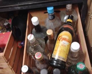 Bottle Collection. Must empty and clean it out yourself to get your bottle :)