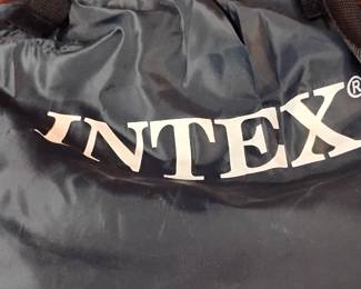 Portable Inflatable Matteress in a bag...perfect for when you are cowering on the floor in a hurricane evacuation center