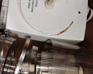 All kinds of food processor parts and pieces