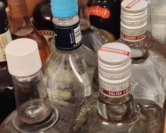 Big Unopened Bottle Collection. You must pour out the contents and clean it yourself to get your bottle :)