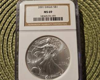 2001 Silver Peace Dollar