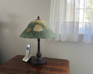 Reverse Painted Tiffany Style Lamp