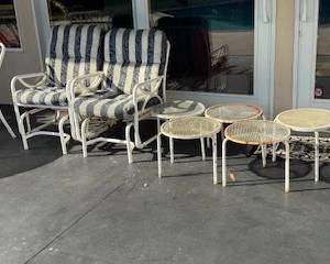 Patio Chairs and Tables, last minute addition-access from Dining Room