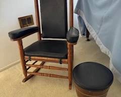 Kennedy Chair and RARE Foot Stool