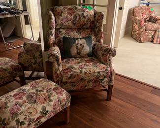 Recliner with matching ottoman …
