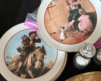 Vintage Norman Rockwell Plates