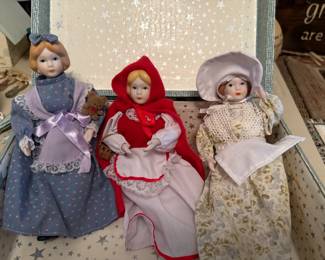 Vintage Porcelain Dolls 10 inches