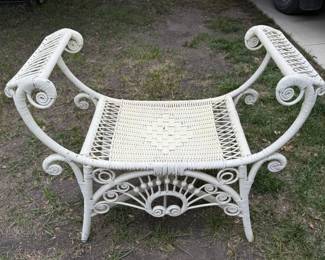 Wicker Bench