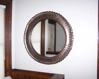 LARGE, ROUND WALL MIRROR
