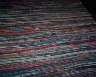 WOVEN RAG AREA RUG