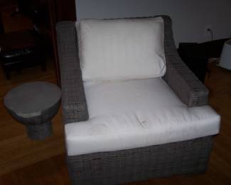 THE LAST RATTAN EASY CHAIR