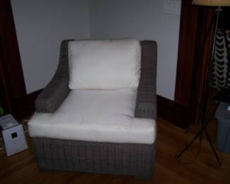 ANOTHER RATTAN CHAIR--THERE ARE TWO PAIRS!