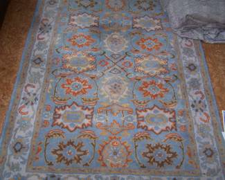 BLUE GROUND AREA RUG
