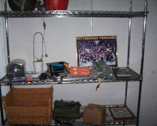 ANOTHER METAL SHELF & MISC.