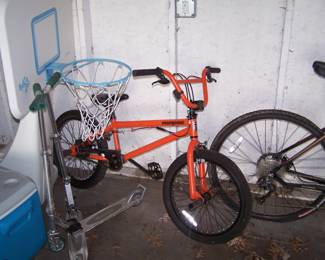 BASKETBALL HOOP & YOUTH'S BIKE