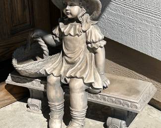 Garden statuary. 