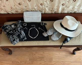 Beautiful ladies clothing and accessories-  Cach’e, St. John, White House Black Market , Bebe, Ellen Tracy, Lew Magram,  Anne Klein and more !! 