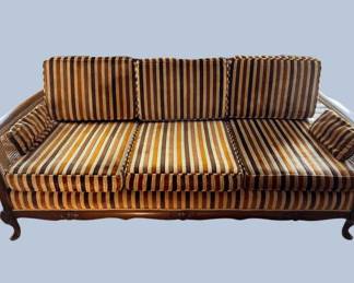 Cane Velvet Sofa