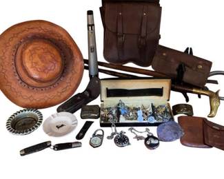 Gentlemens Leather, Knives, Pins More