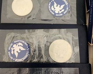Eisenhower Silver Dollars and Liberty Silver Dollar Coin Sets