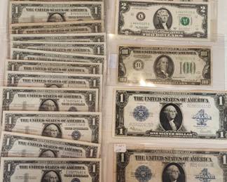 Silver Certificates and MORE Currency