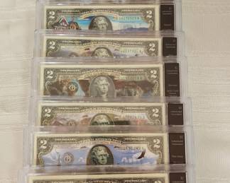 $2 Dollar Bill Collection comes with case