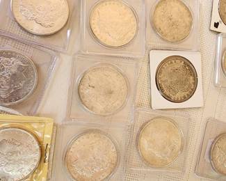 Morgan and Peace Silver Dollars