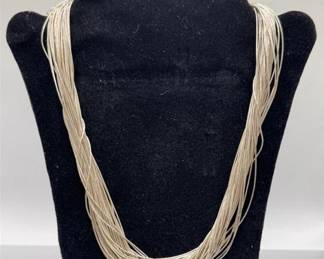 Liquid sterling silver necklace