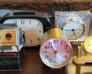Collection of vintage clocks
