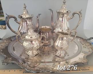 Vintage Christopher Wren by Wallace silverplate tea set