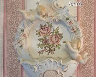 Lefton bisque wall hanging