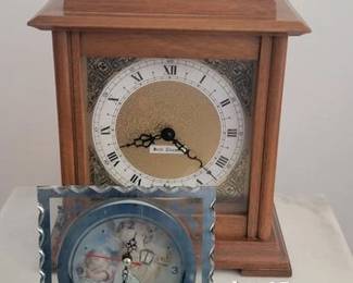 Seth Thomas and another battery powered clock