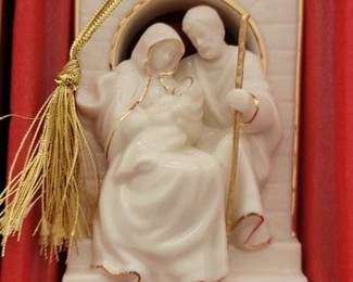 Many Lenox Christmas ornaments