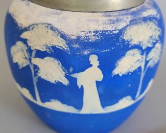 Haddon porcelain antique biscuit jar
