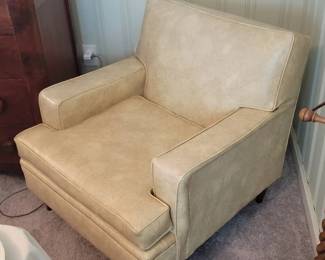 Vintage MCM vinyl chair from High Point, North Carolina