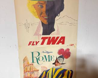 Lots of 1960s TWA Posters