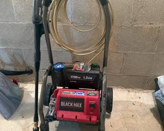 Black Max 1700 PSI power washer $50