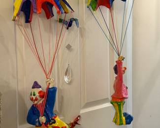 paper mache' clowns