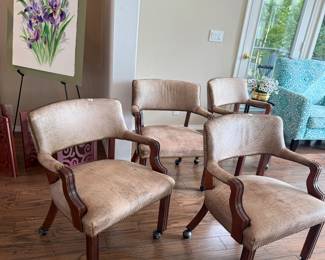 six castor chairs each sold separately 25% off today 45.00